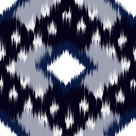 Ikat Seamless Pattern Design for Textile.のイラスト素材