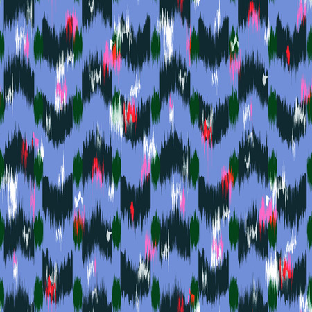 Ikat Seamless Pattern Design for Fabric.の写真素材