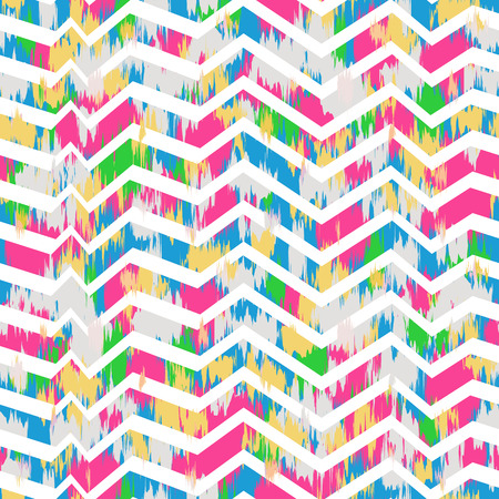 Ikat Seamless Pattern Design for Fabric.の写真素材