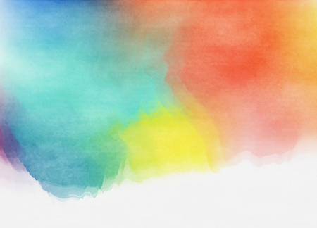 Abstract colorful watercolor for background. Digital art painting.の写真素材