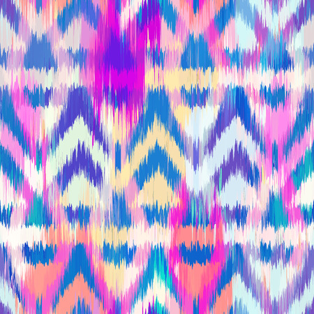 Ikat Seamless Pattern Design for Fabric.の写真素材