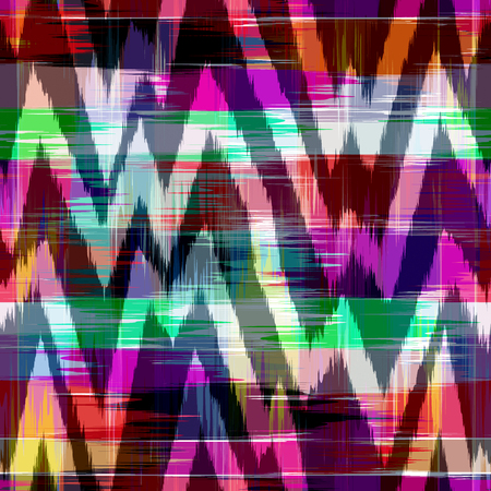 Ikat Seamless Pattern Design for Fabric.の写真素材