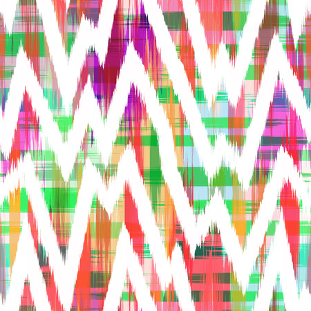 Ikat Seamless Pattern Design for Fabric.の写真素材