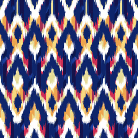Ikat Seamless Pattern Design for Fabric.の写真素材