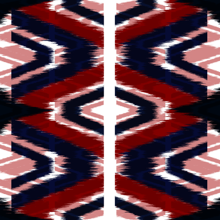 Ikat Seamless Pattern Design for Fabric.の写真素材