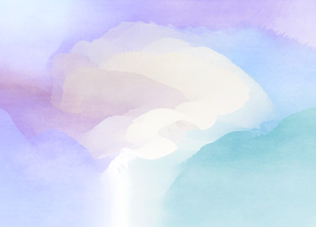 Abstract colorful watercolor for background. Digital art painting.の写真素材