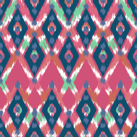 Ikat Seamless Pattern Design for Fabric.の写真素材
