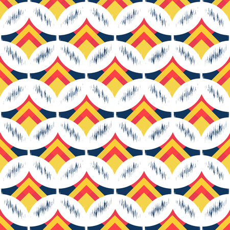 Ikat Seamless Pattern Design for Fabric.の写真素材
