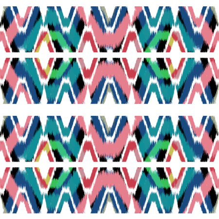 Ikat Seamless Pattern Design for Fabric.の写真素材