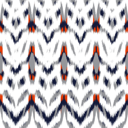 Ikat Seamless Pattern Design for Fabric.の写真素材