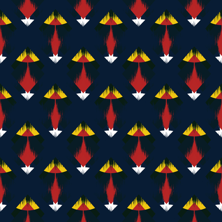 Ikat Seamless Pattern Design for Fabric.の写真素材