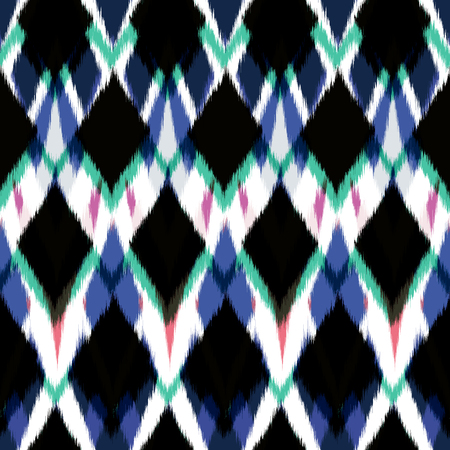 Ikat Seamless Pattern Design for Fabric.の写真素材