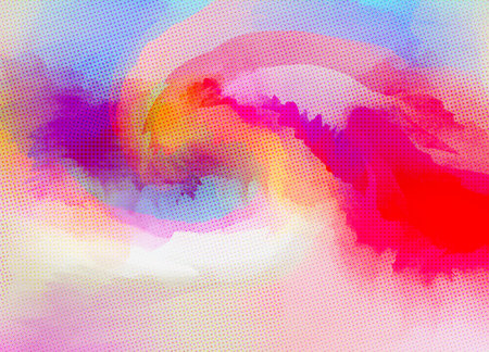 Abstract colorful watercolor for background. Digital art painting.の写真素材