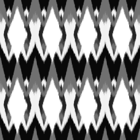 Ikat Seamless Pattern Design for Fabric.の写真素材