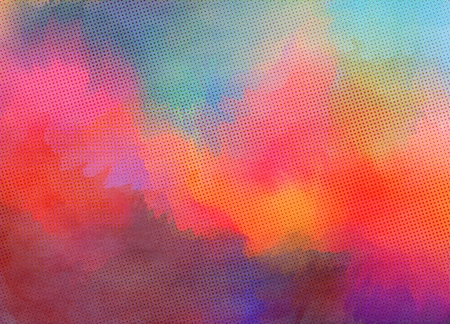 Abstract colorful watercolor for background. Digital art painting.の写真素材