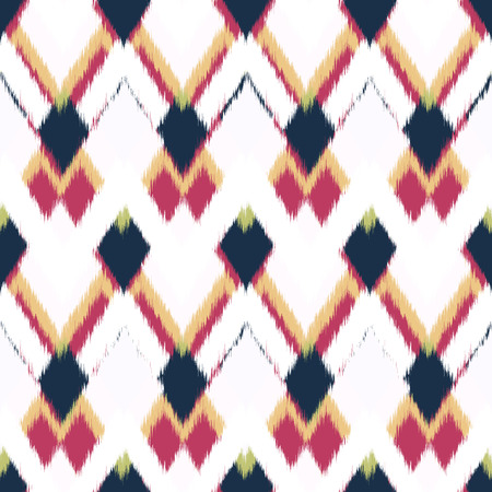 Ikat Seamless Pattern Design for Fabric.の写真素材