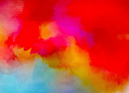 Abstract colorful watercolor for background. Digital art painting.の写真素材