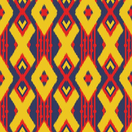 Ikat Seamless Pattern Design for Fabric.の写真素材