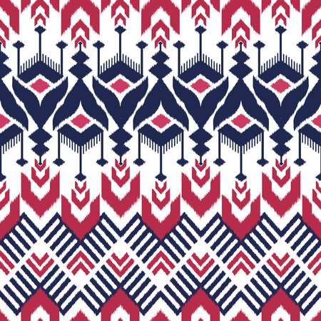 Ikat Seamless Pattern Design for Fabric.の写真素材