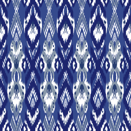 Ikat seamless pattern  as cloth, curtain, textile design, wallpaper, surface texture background.の写真素材