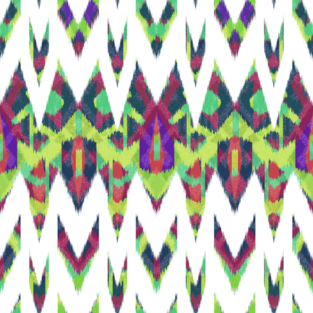 Ikat Seamless Pattern Design for Fabric.の写真素材