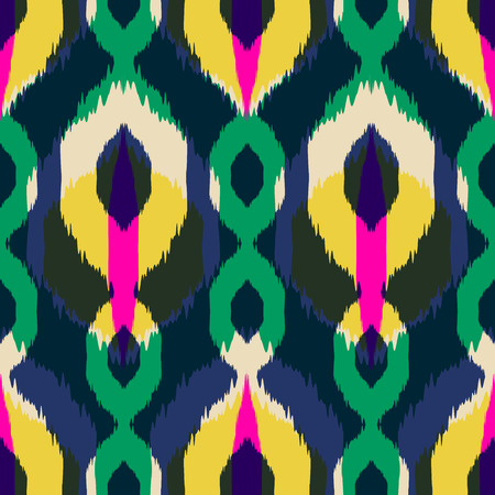 Ikat Seamless Pattern Design for Fabric.の写真素材