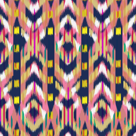 Ikat Seamless Pattern Design for Fabric.の写真素材