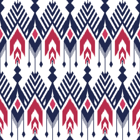 Ikat Seamless Pattern Design for Fabric.の写真素材
