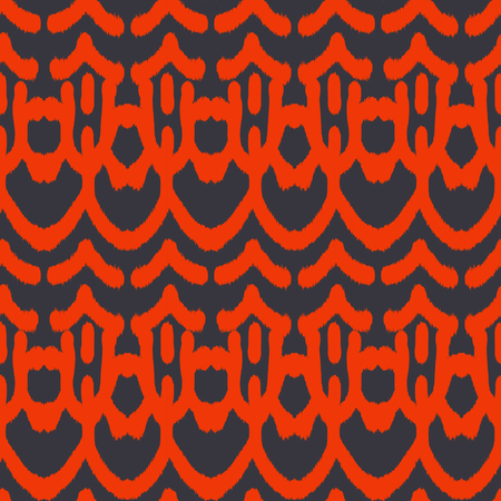 Ikat seamless pattern  as cloth, curtain, textile design, wallpaper, surface texture background.のイラスト素材