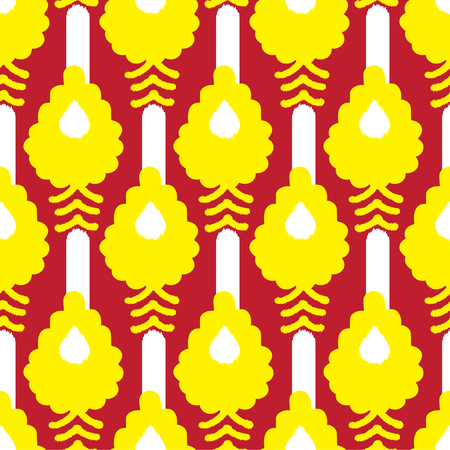 Ikat pattern designのイラスト素材