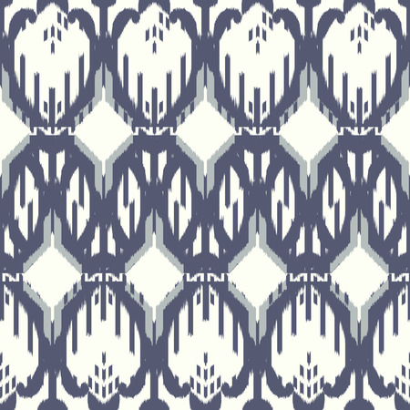Ikat Seamless Pattern Design. Ethnic fabric. Bohemian fashion.の写真素材
