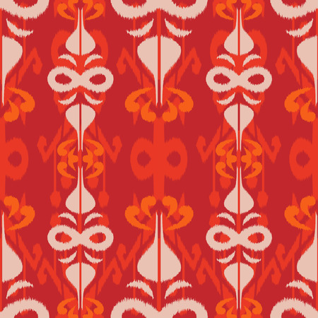 Ikat seamless pattern  as cloth, curtain, textile design, wallpaper, surface texture background.の写真素材