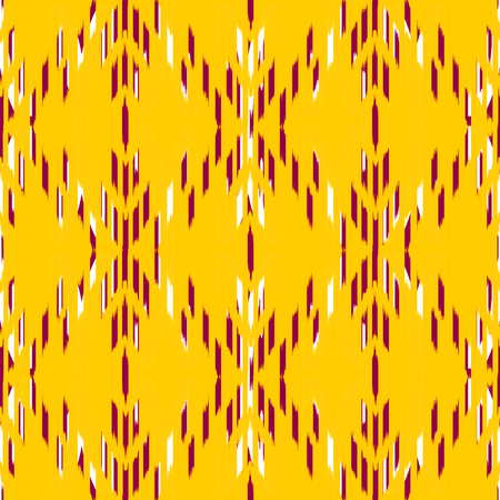 Ikat Seamless Pattern Design. Ethnic fabric. Bohemian fashion.の写真素材
