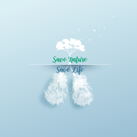 Save nature save life conceptのイラスト素材