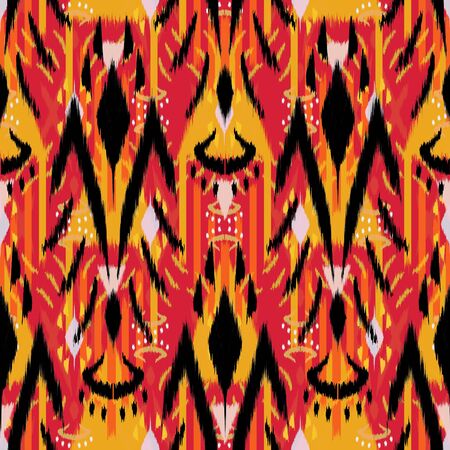 ikat Seamless Pattern Design for Fabric.の写真素材