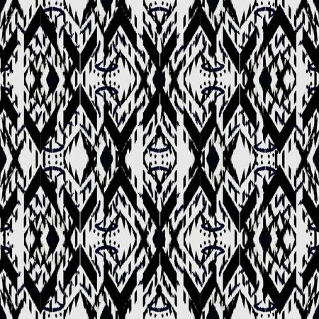 ikat Seamless Pattern Design for Fabric.の写真素材