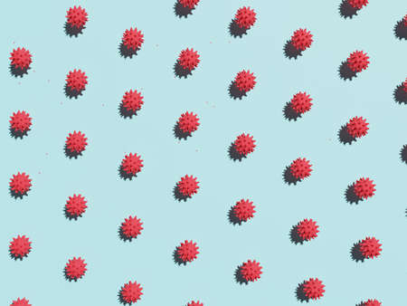 3D of virus cell pattern background. Minimal style.の写真素材