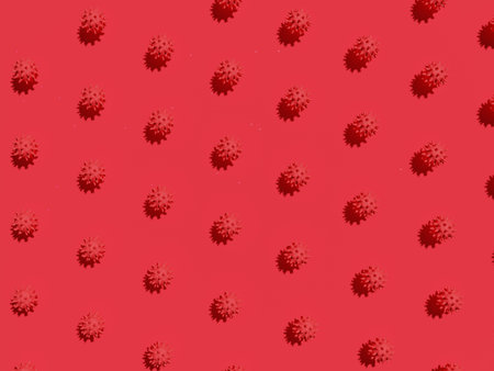 Virus cell pattern background. Minimal style.