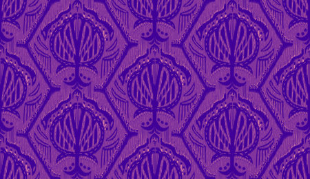 Seamless indigo batik border pattern. Traditional indigo dye resist all over print. Japanese kimono block print. Washed out shibori effect jpg swatch.の写真素材