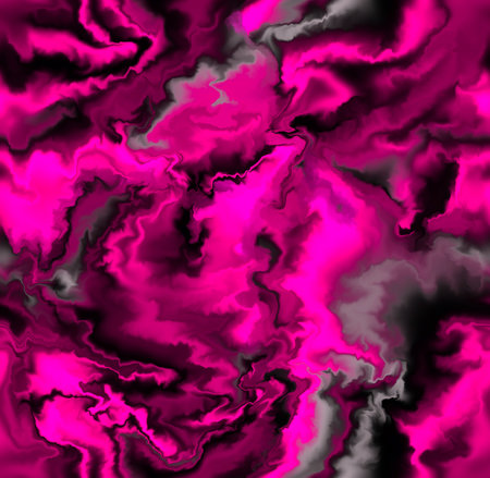 Abstract seamless pattern of pink and black smoke on a black background.の写真素材
