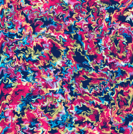 Seamless abstract pattern of bright multicolored spots of paintの写真素材