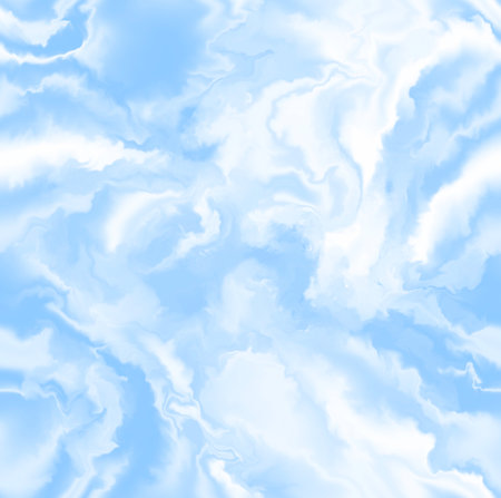 Seamless Blue sky background with white clouds. illustration for your design.の写真素材