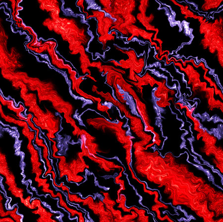 Seamless abstract background with red and blue marble patternの写真素材