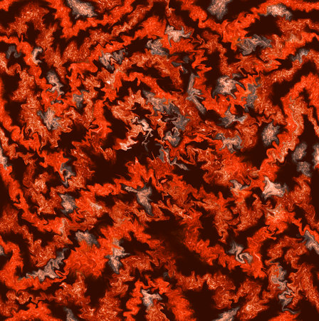 Seamless abstract pattern in orange, red and black colors.の写真素材