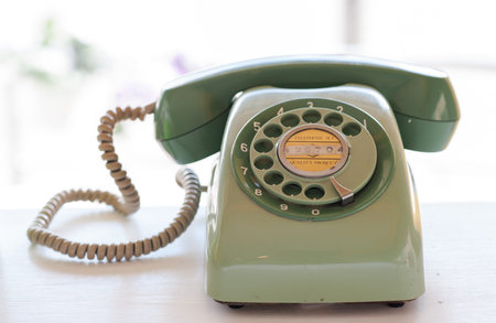 old telephone  selective focus at "425704"の写真素材