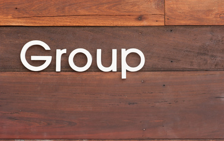 Group symbel on wooden textureの写真素材