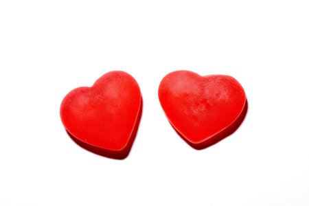 Heart jelly candies for couple in valentine s day