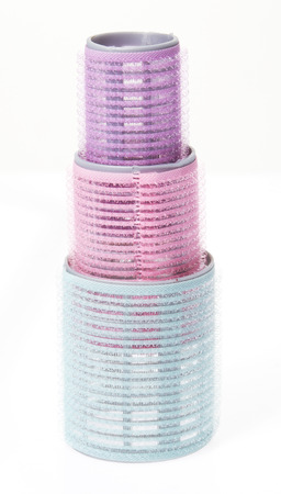 Colourful curler on whiteの写真素材
