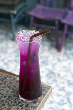 Butterfly pea juiceの写真素材