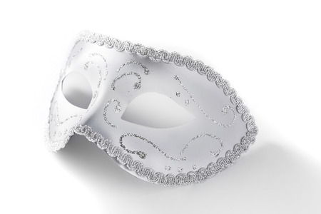 Grey colour festive mask on backgroundの写真素材